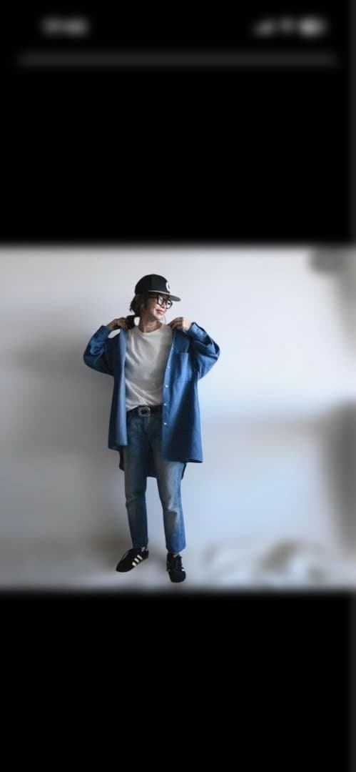 chiiibag デニムオーバーサイズシャツ