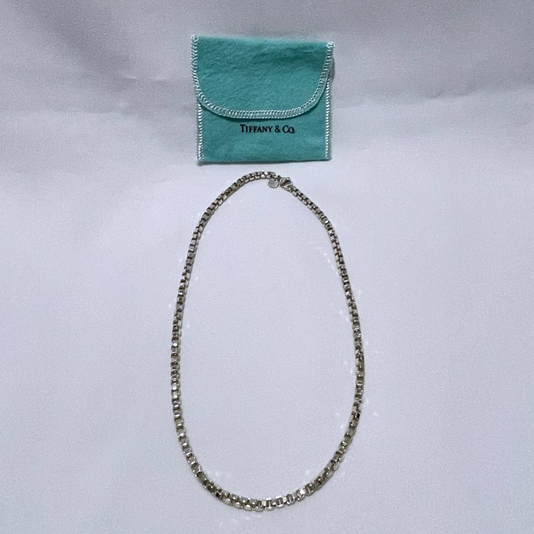 【箱・保存袋付】ティファニー ベネチアン ネックレス シルバー925 男女兼用