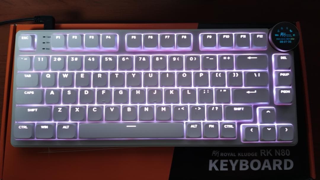 【動作確認美品、透過キーキャップMod】 Kludge RK N80