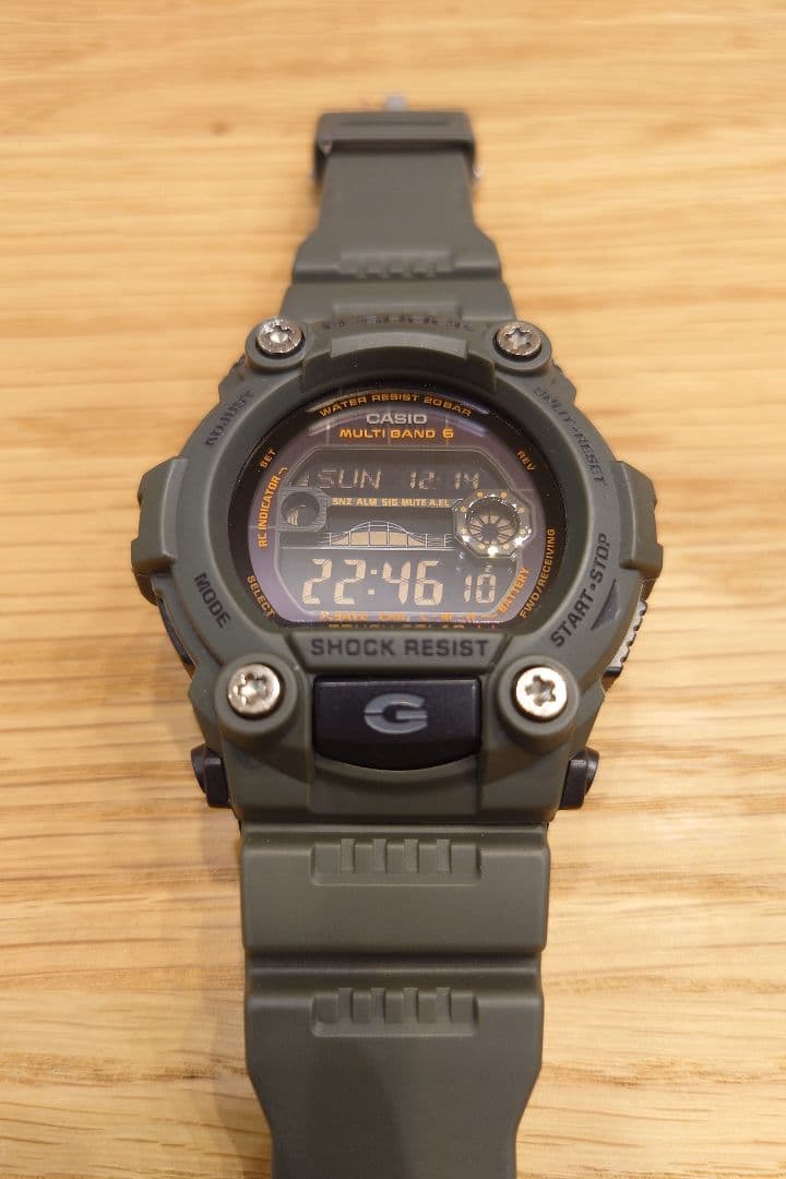 CASIO G-SHOCK ソーラー電波時計 GW-7900　アーミーグリーン