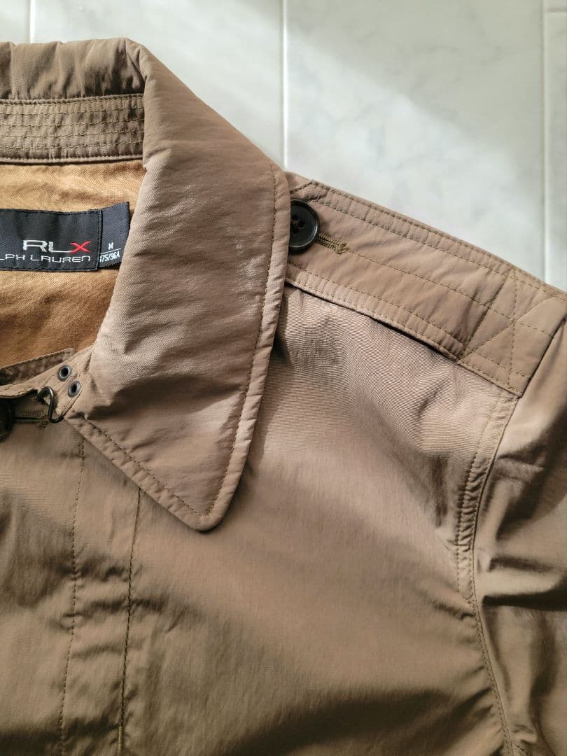 RLXRalphLorenラルフローレンメンズナイロンライトジャケットMベージュ