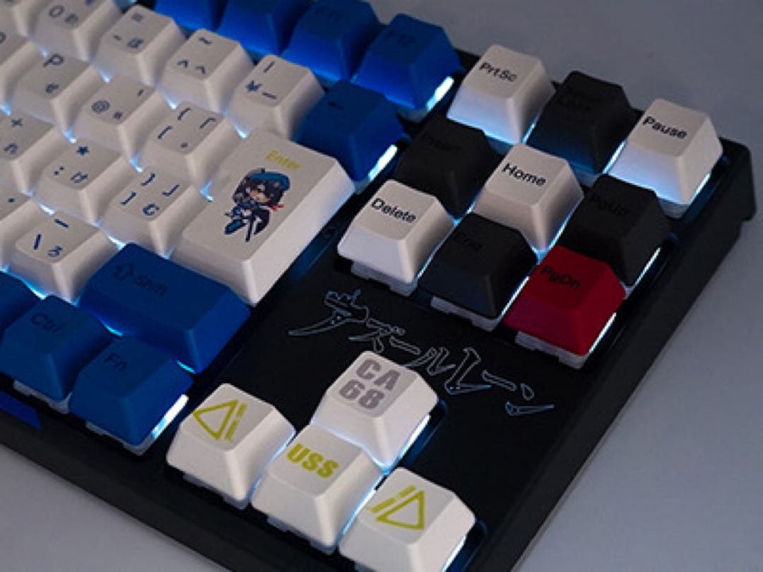 アズレン×ふもコレ ボルチモアモデル キーボード アイリス軸VARMILO