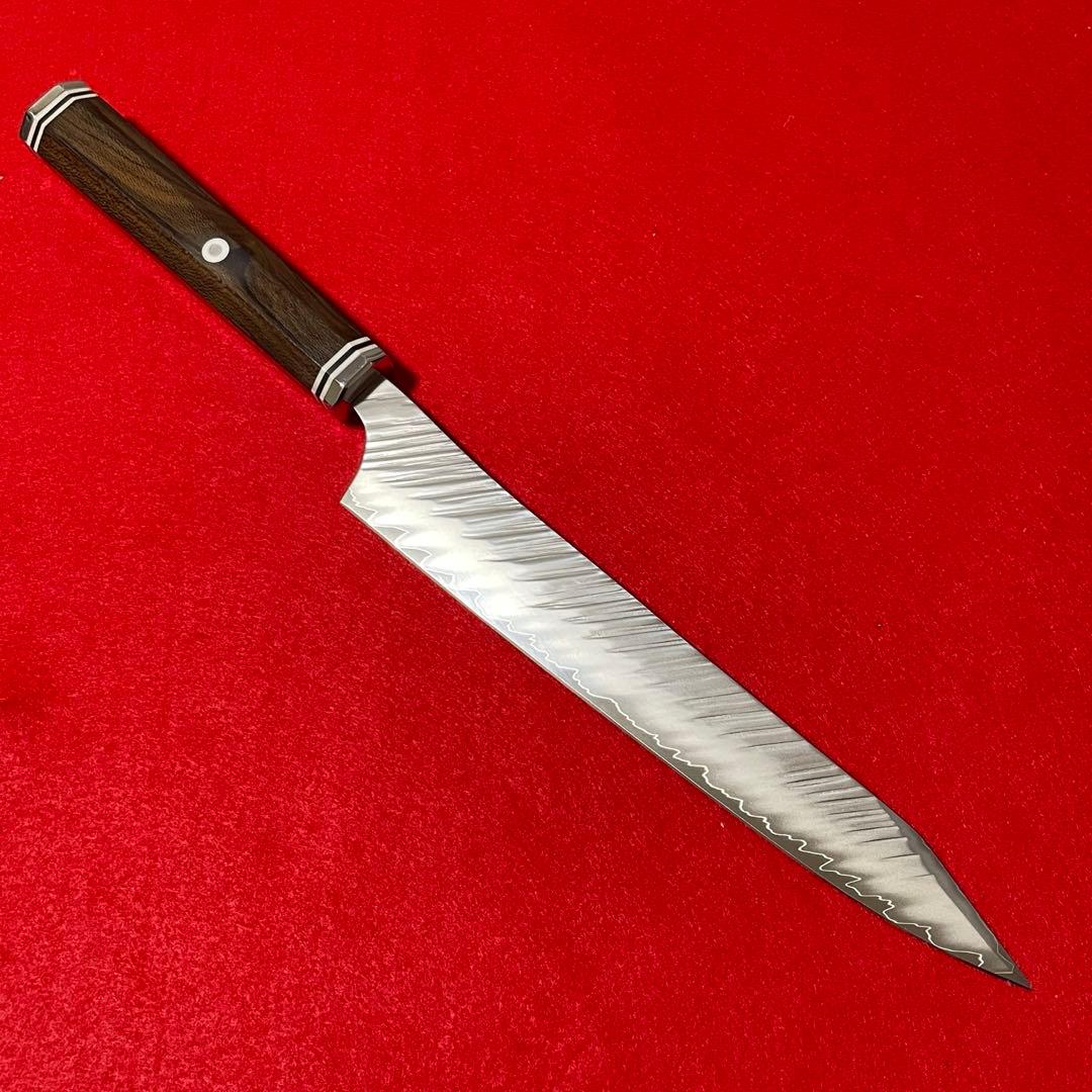 筋引き　包丁　反り