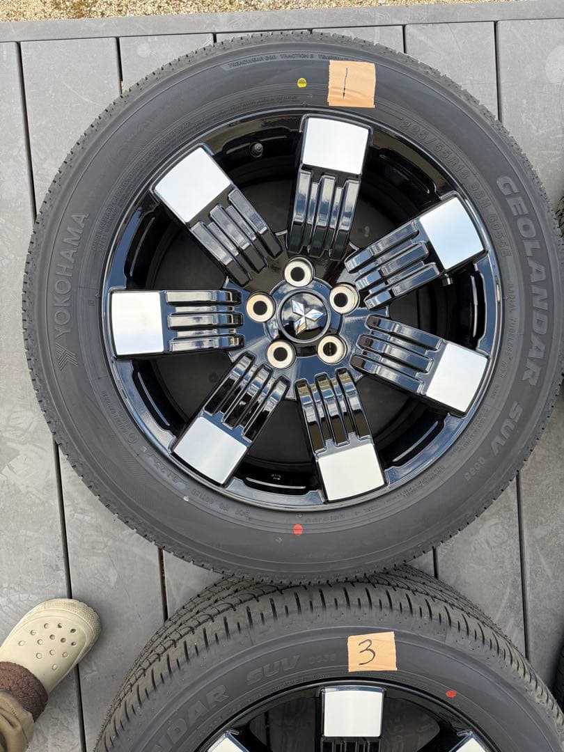 ①/4】2026式デリカd5 純正タイヤホイール4本セット新車外し グレードP