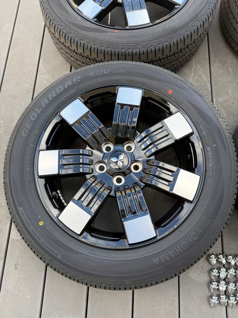 ①/4】2026式デリカd5 純正タイヤホイール4本セット新車外し グレードP