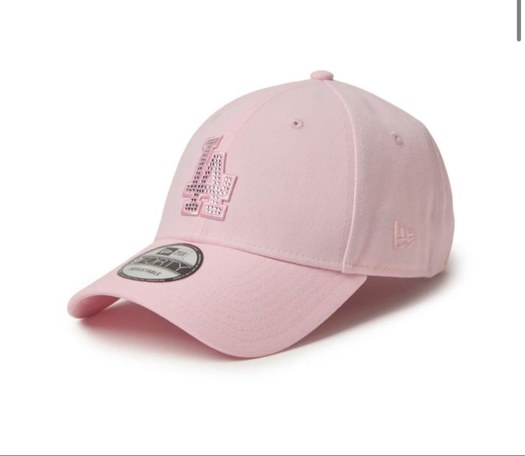 9FORTYRhinestoneラインストーン ロサンゼルス・ドジャース ピンク