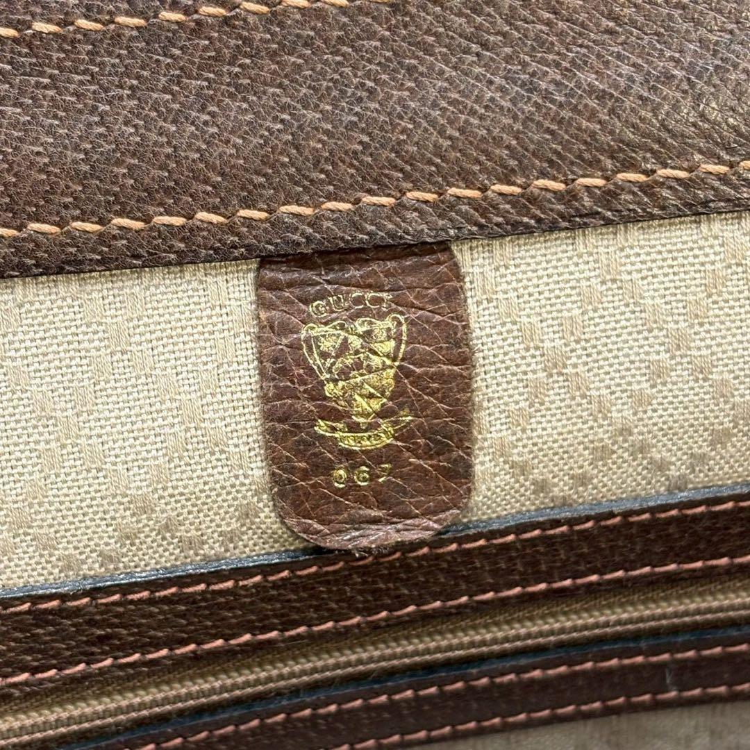 ✨希少✨GUCCI GG ハンドバッグ ベージュ ブラウン レザー ゴールド金具