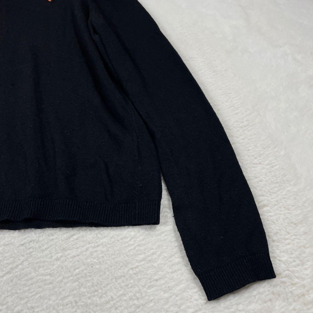 レッド ヴァレンティノRED VALENTINO スワンカラーデザインニット　黒