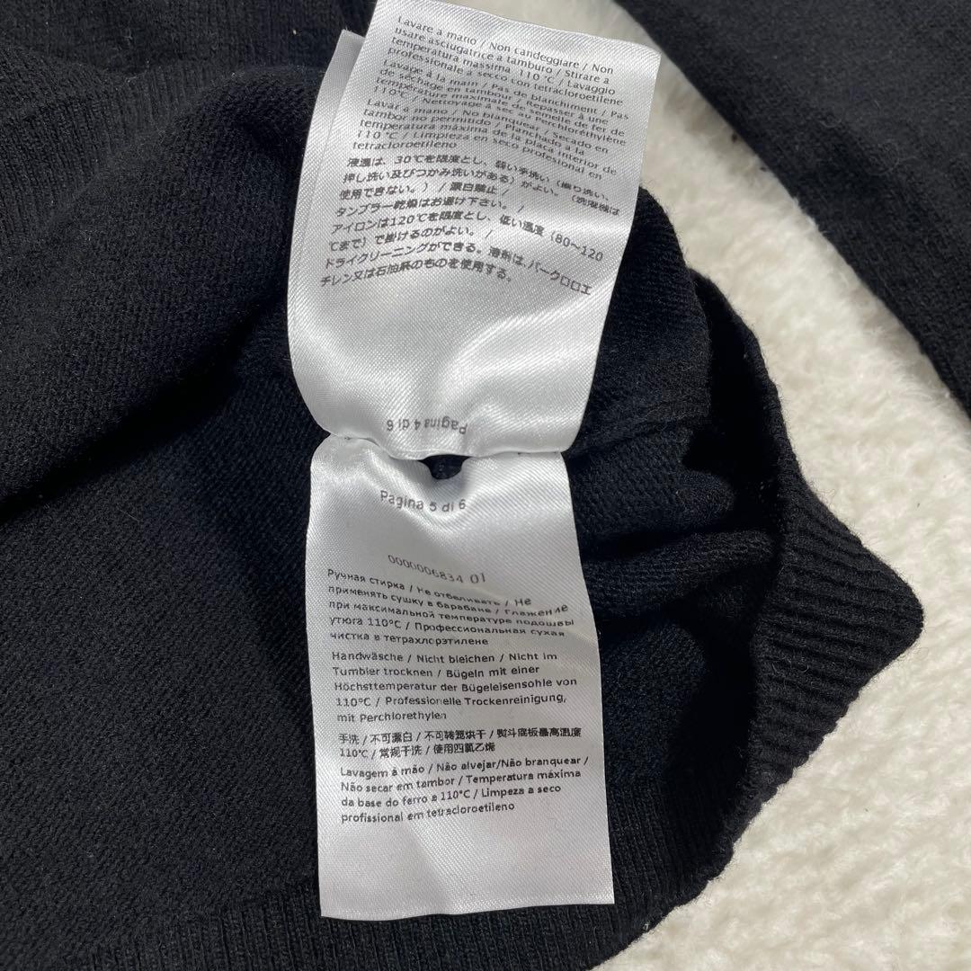 レッド ヴァレンティノRED VALENTINO スワンカラーデザインニット　黒