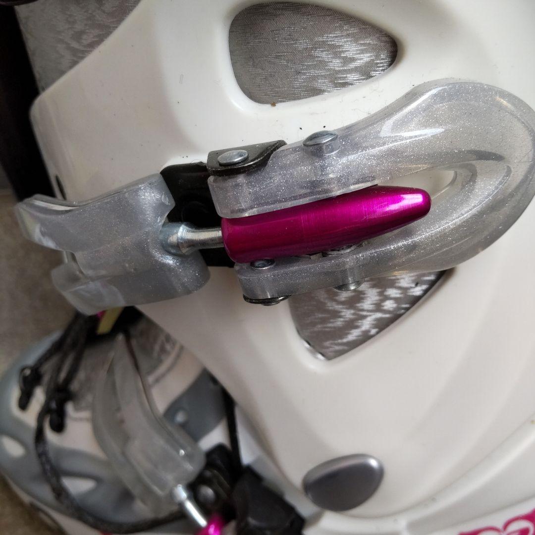 ロキシー ROXY レディースブーツ　ホワイト✕ピンク　24cm