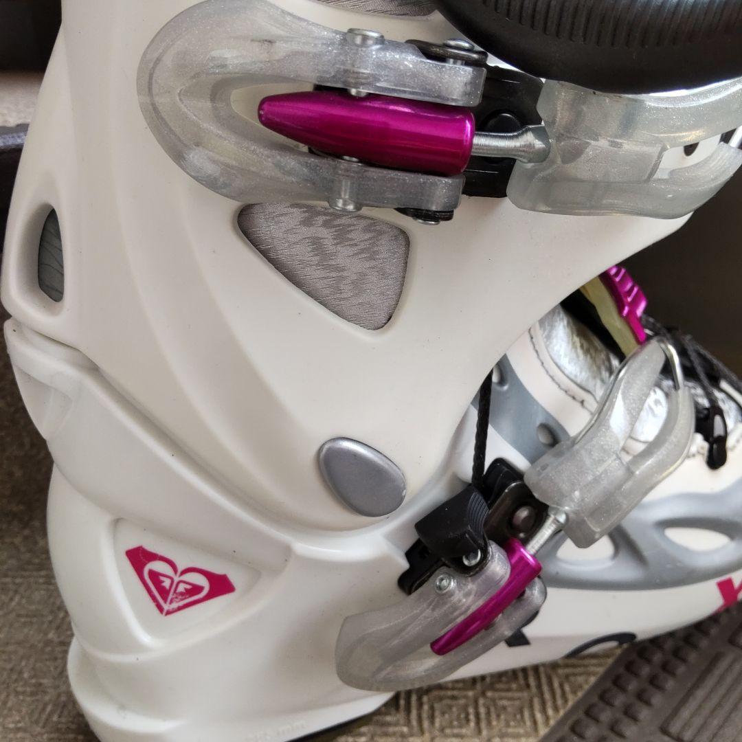 ロキシー ROXY レディースブーツ　ホワイト✕ピンク　24cm