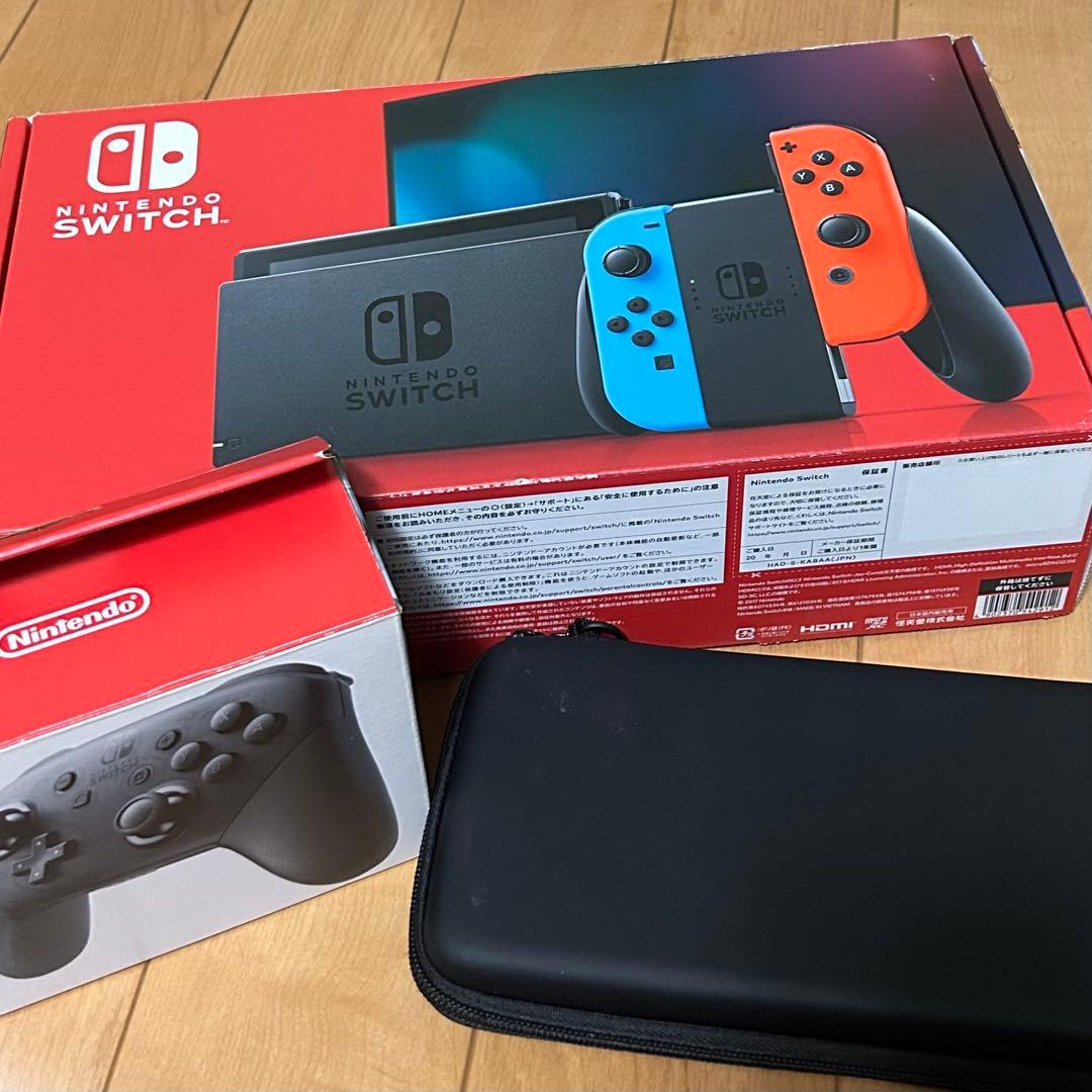 J*N様 Nintendo Switch 本体 プロコントローラー 付属品全て