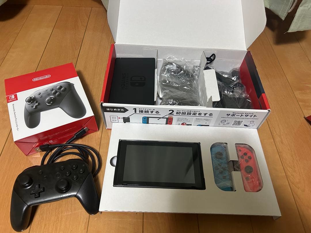 J*N様 Nintendo Switch 本体 プロコントローラー 付属品全て