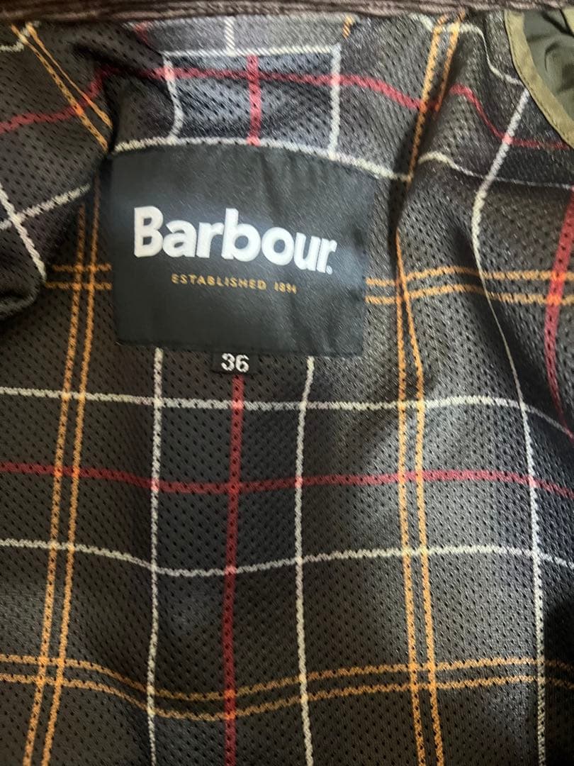 バブアービデイル　クラシックフィット　ポリエステルコットンピーチスキンジャケット