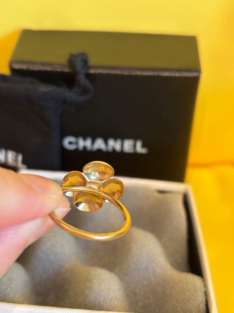 CHANEL フラワーリング ピンク