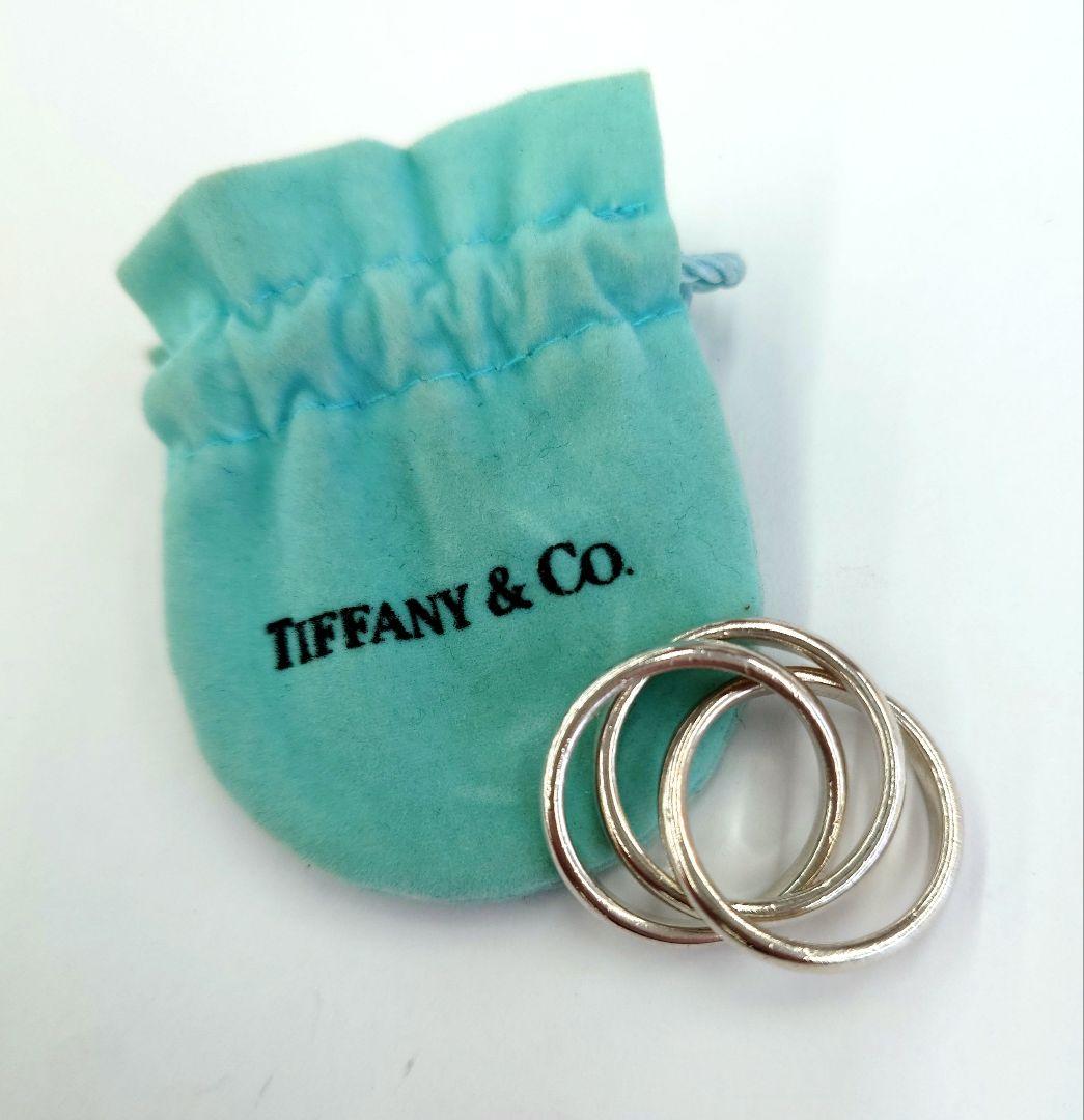 た*き様 美品 TIFFANY ティファニー トリニティ シルバーリング　約11