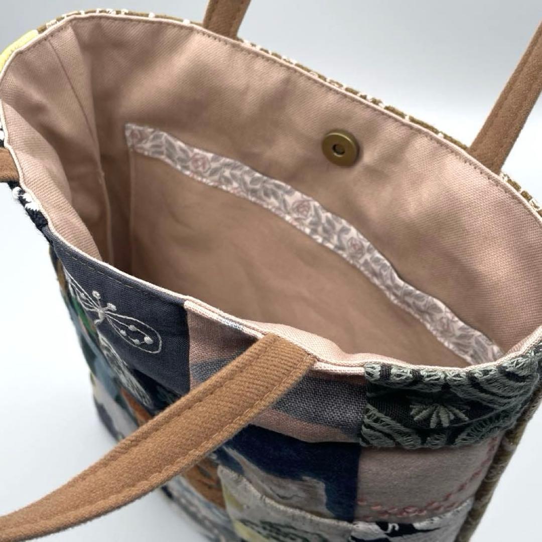 ㊺ミナペルホネン*パッチワーク ハンドメイド バッグ