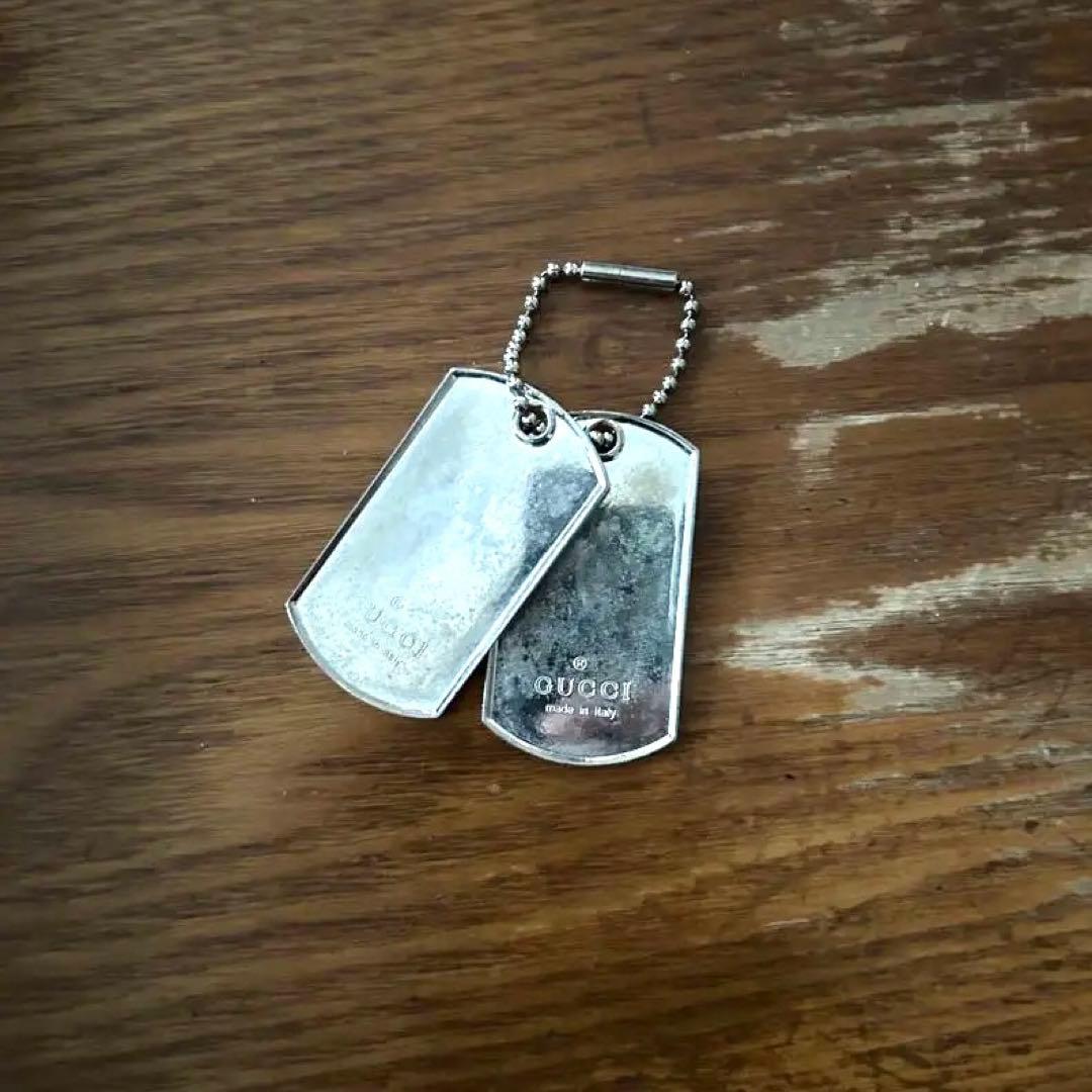 小物 vintageGUCCI silver dogtag