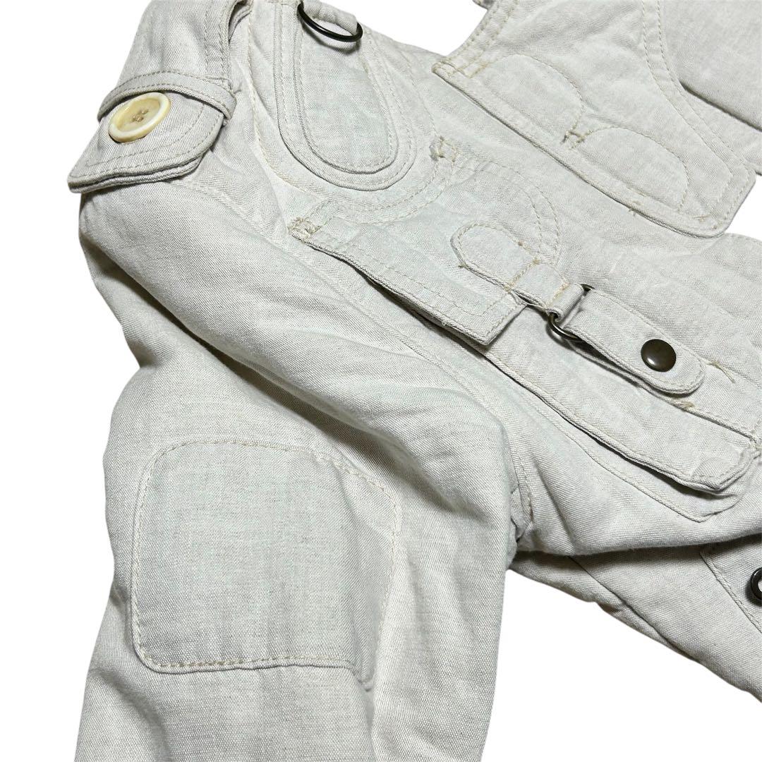 ★希少Share Spirit白ミリタリーJKT/　中綿入り　size36