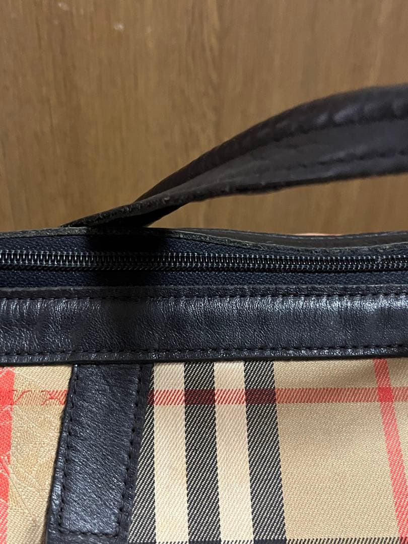 バーバリー　ノバチェック　ボストンバッグ