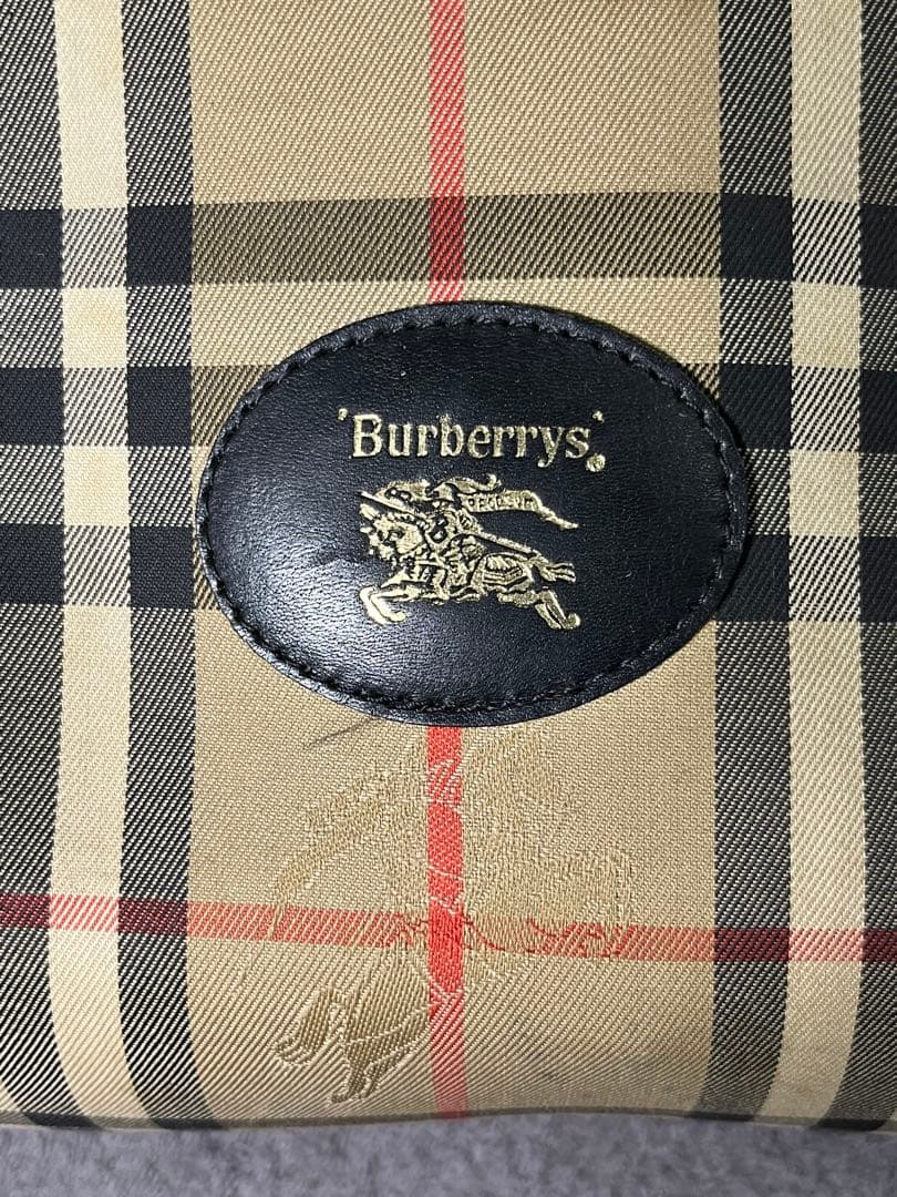 バーバリー　ノバチェック　ボストンバッグ