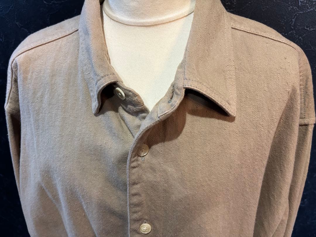 【美品】AURALEE ボタニカルダイ サベージ デニム シャツ　サイズ5