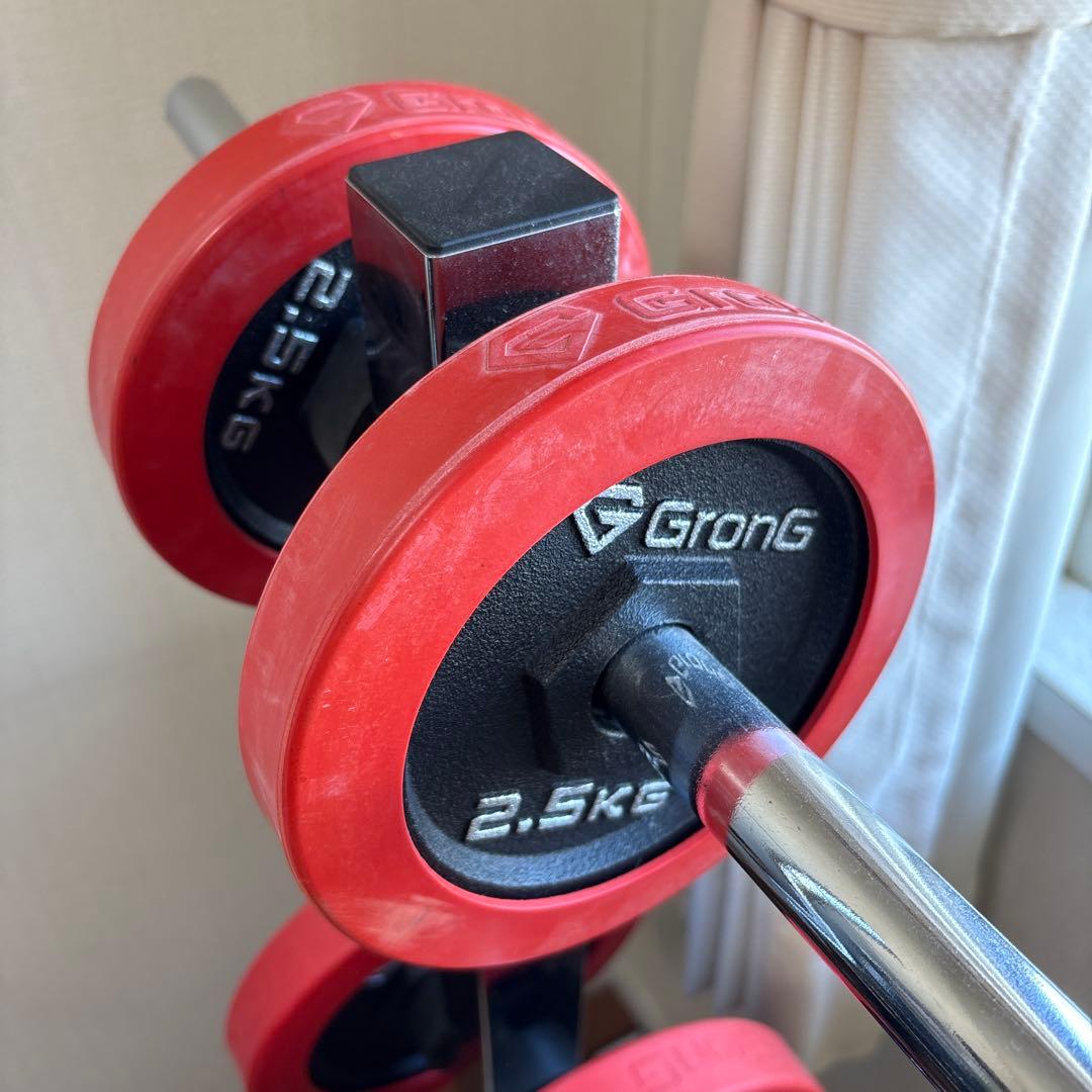 「手渡し限定」バーベルスタンド＆バーベル2.5kg/5kg/10kg ＆Wバー