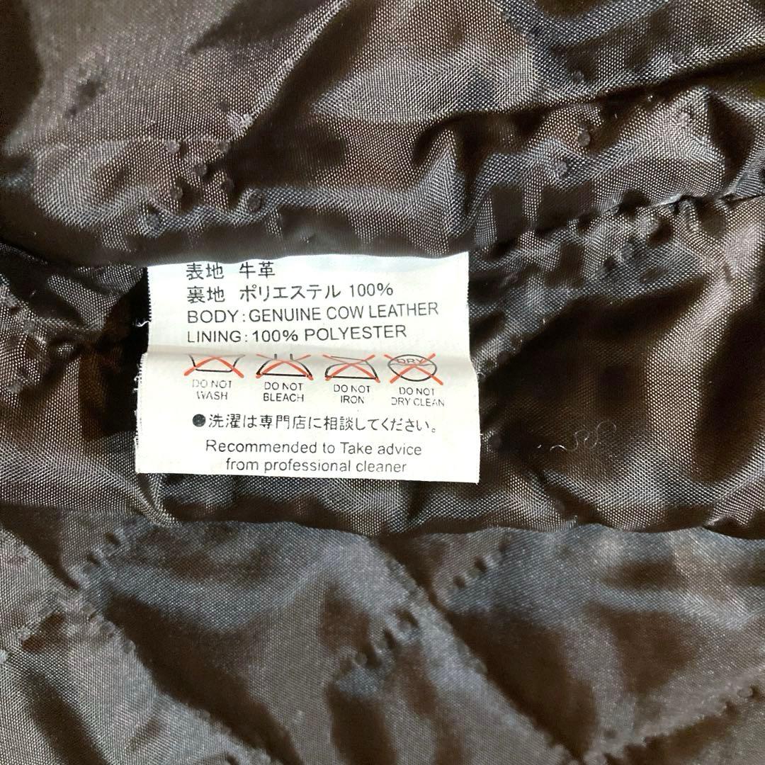 【DEGNER】 カウレザートラッカージャケット　 黒　M（大きめサイジング）