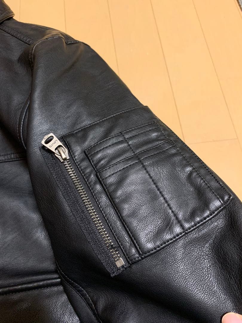 LEVI STRAUSS & CO. レザー MA-1 フライトジャケット