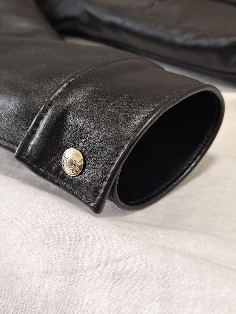 SCHOTT 219US ランチジャケット 38 レザー ボア付 美品
