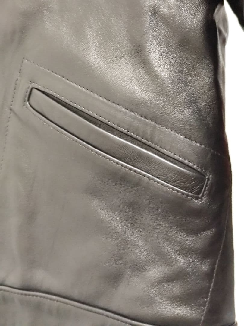 SCHOTT 219US ランチジャケット 38 レザー ボア付 美品