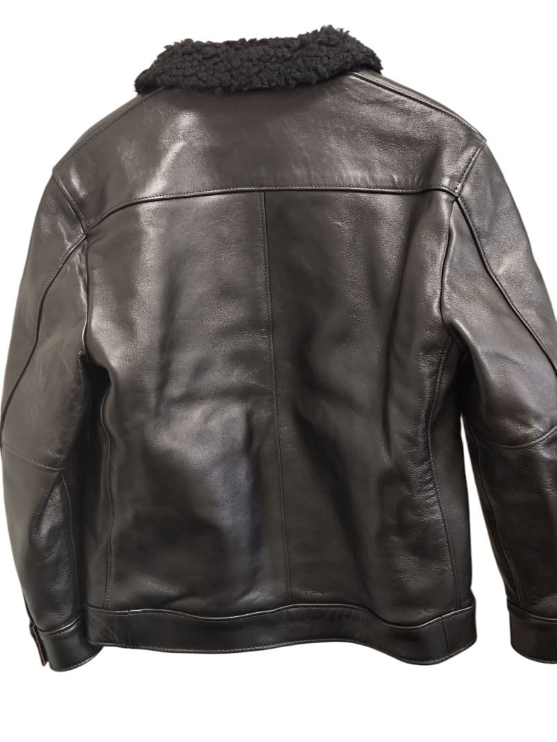 SCHOTT 219US ランチジャケット 38 レザー ボア付 美品