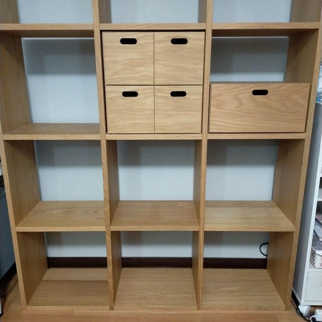 無印　スタッキングシェルフ　3列×5段　チェスト付き