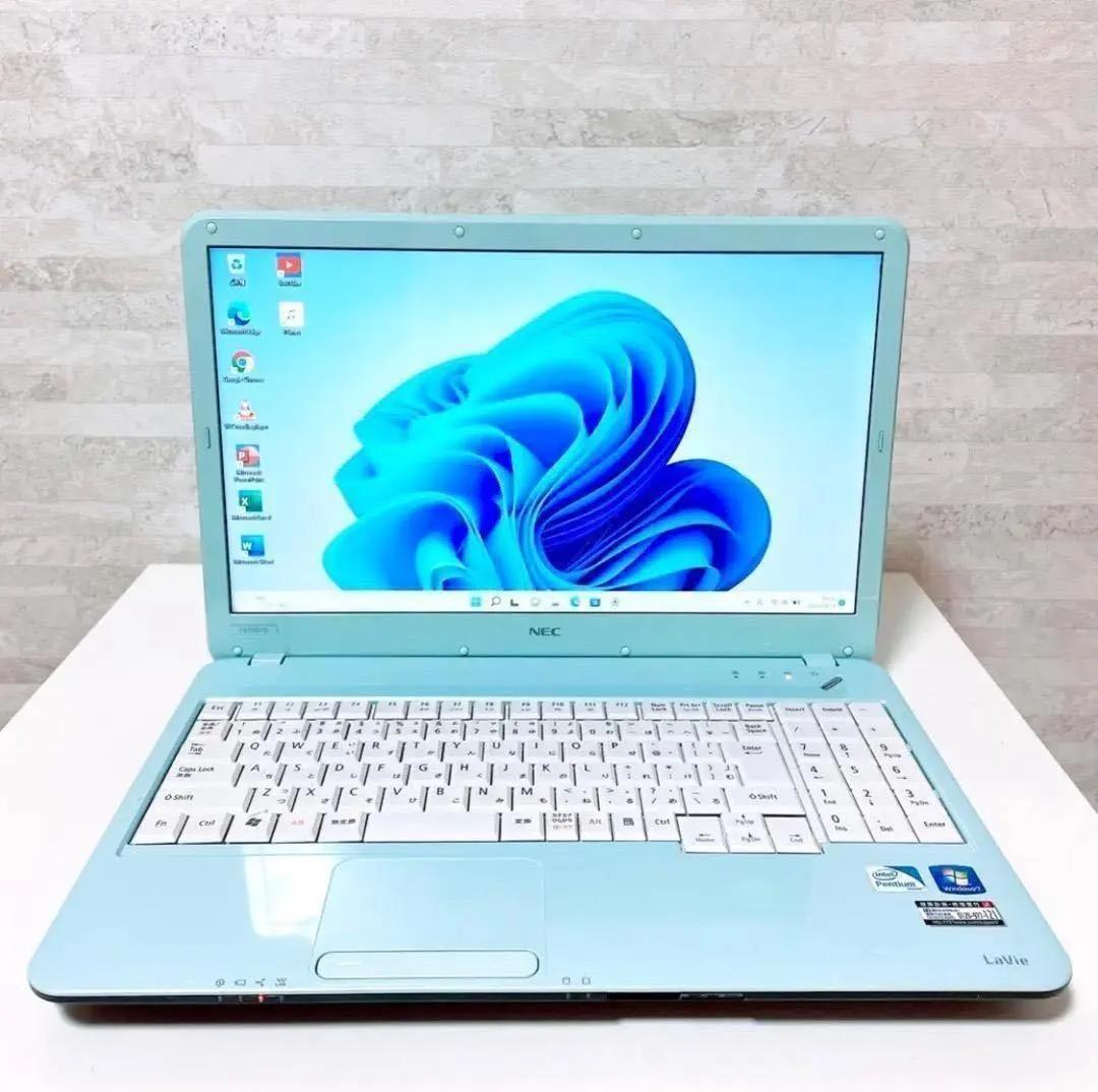 ★HDD大容量★事務作業に最適 NEC ノートパソコン Win11 動作スムーズ