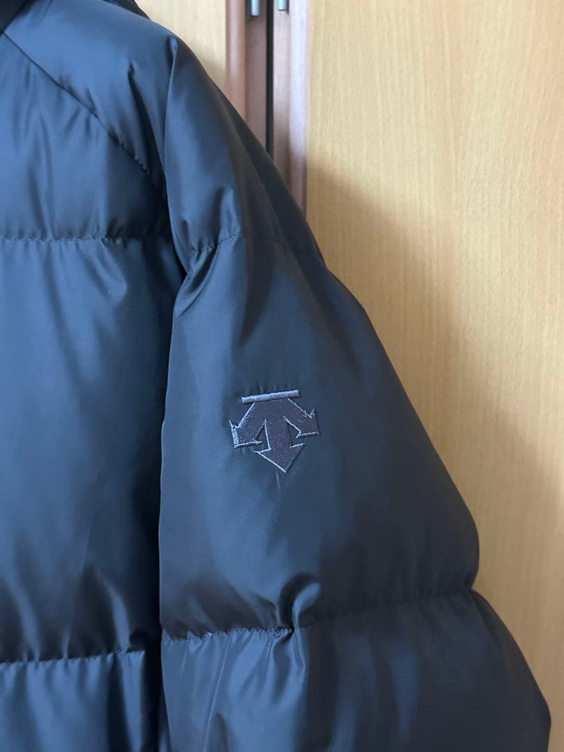 美品 ロング ダウン 黒 ブラック ベンチコート フェザーダウン Mサイズ