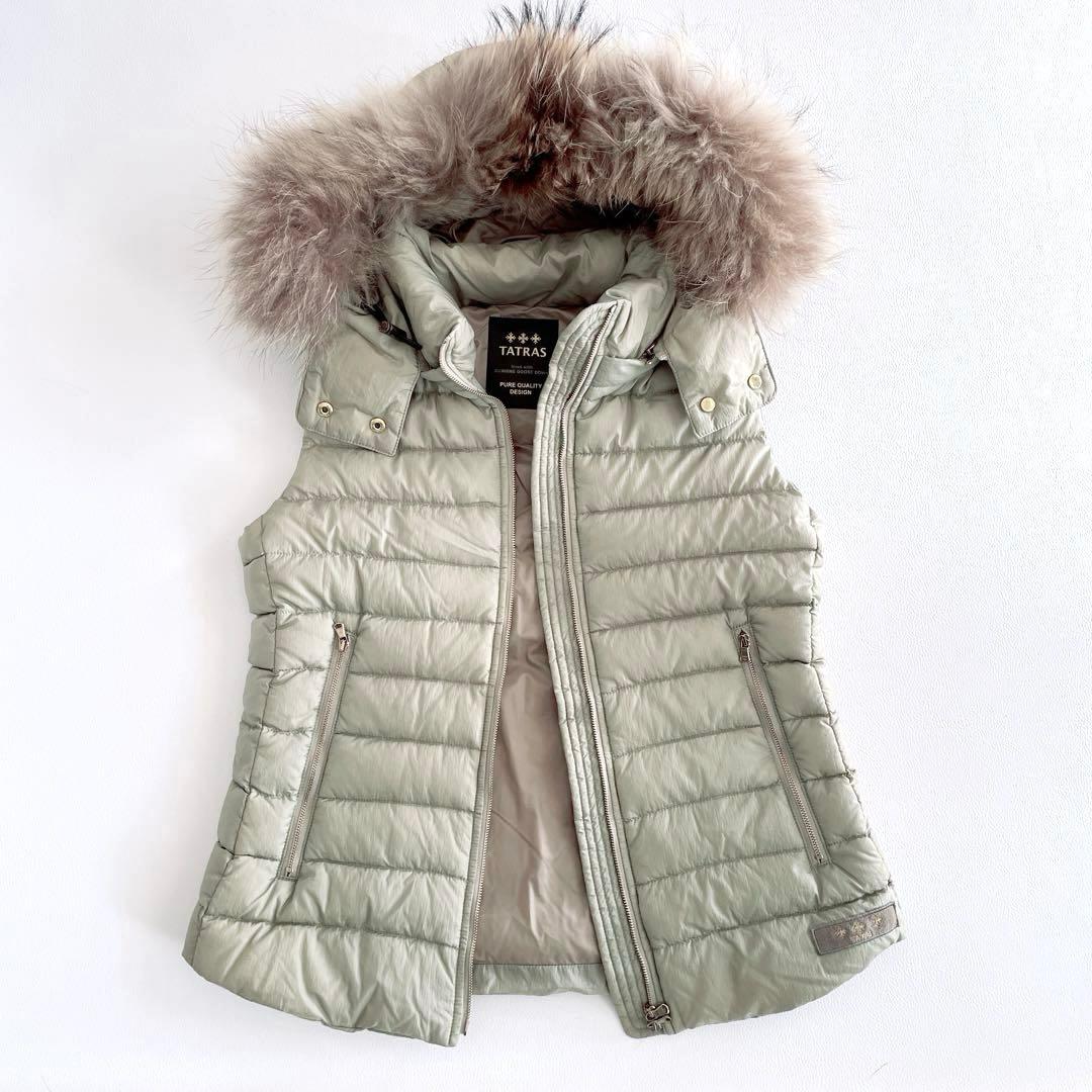 美品✨TATRAS タトラス オルシエラ　ダウンベスト　ベスト　ファー