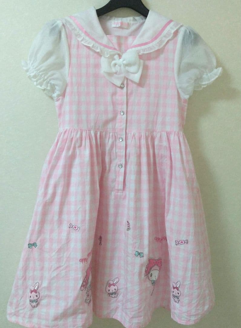 メゾピアノ♡【マイメロディ】セーラーワンピース 140