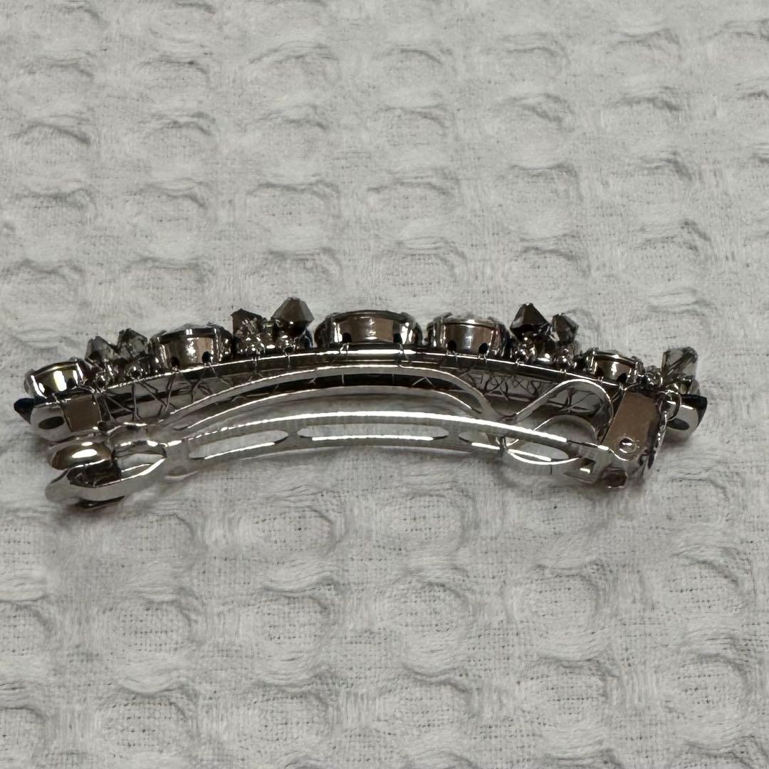 コンプレックスビズ レディアリーストーン バレッタ ブラックミックス