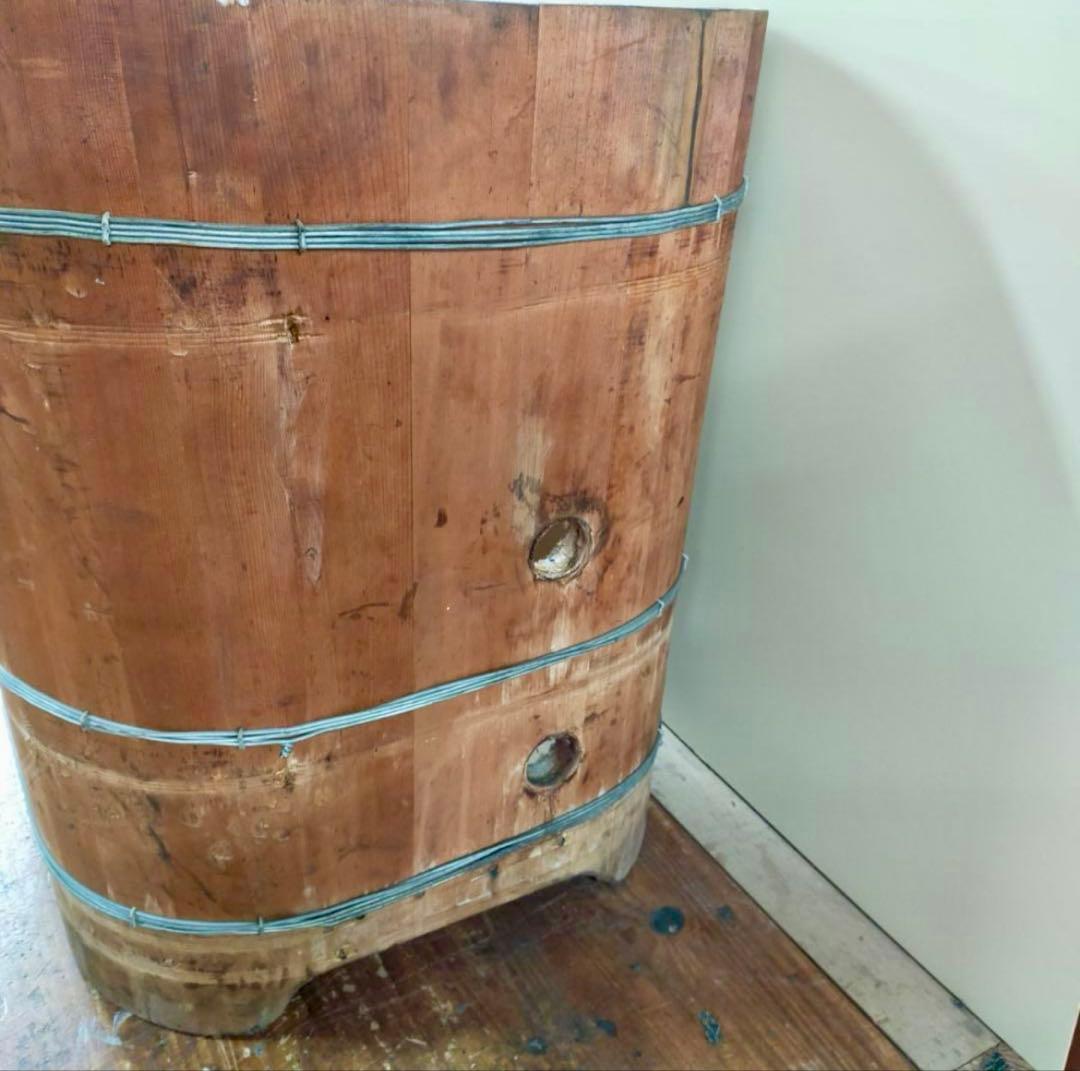 青森産ヒバ 木製浴槽 (オマケ：新品の木製湯口も付けます◎)