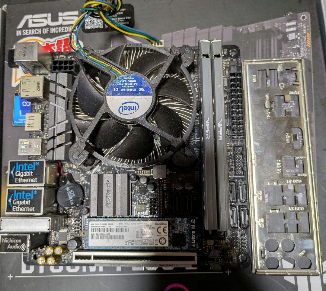 i5 9600K Z390 DDR4 16GB m.2SSD 256GB セット