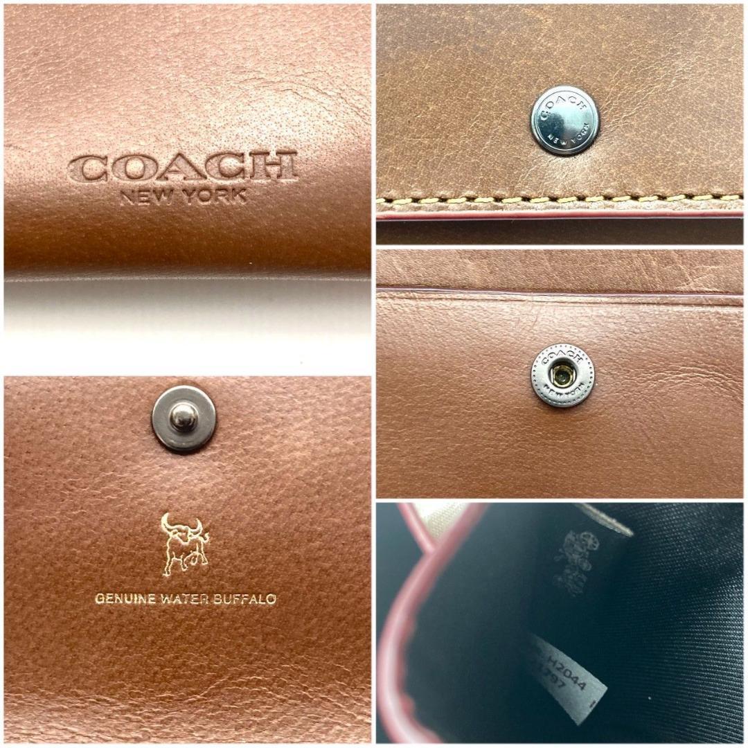 コーチ 小銭入れ ケース 本革 ブラウン 高級モデル 未使用 70630