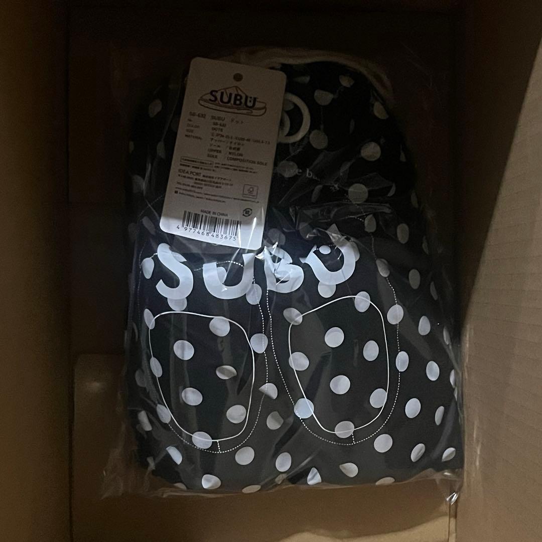 最終値下げ‼️ subu ドット 水玉 1 新品 スリッパ スブ 24.5