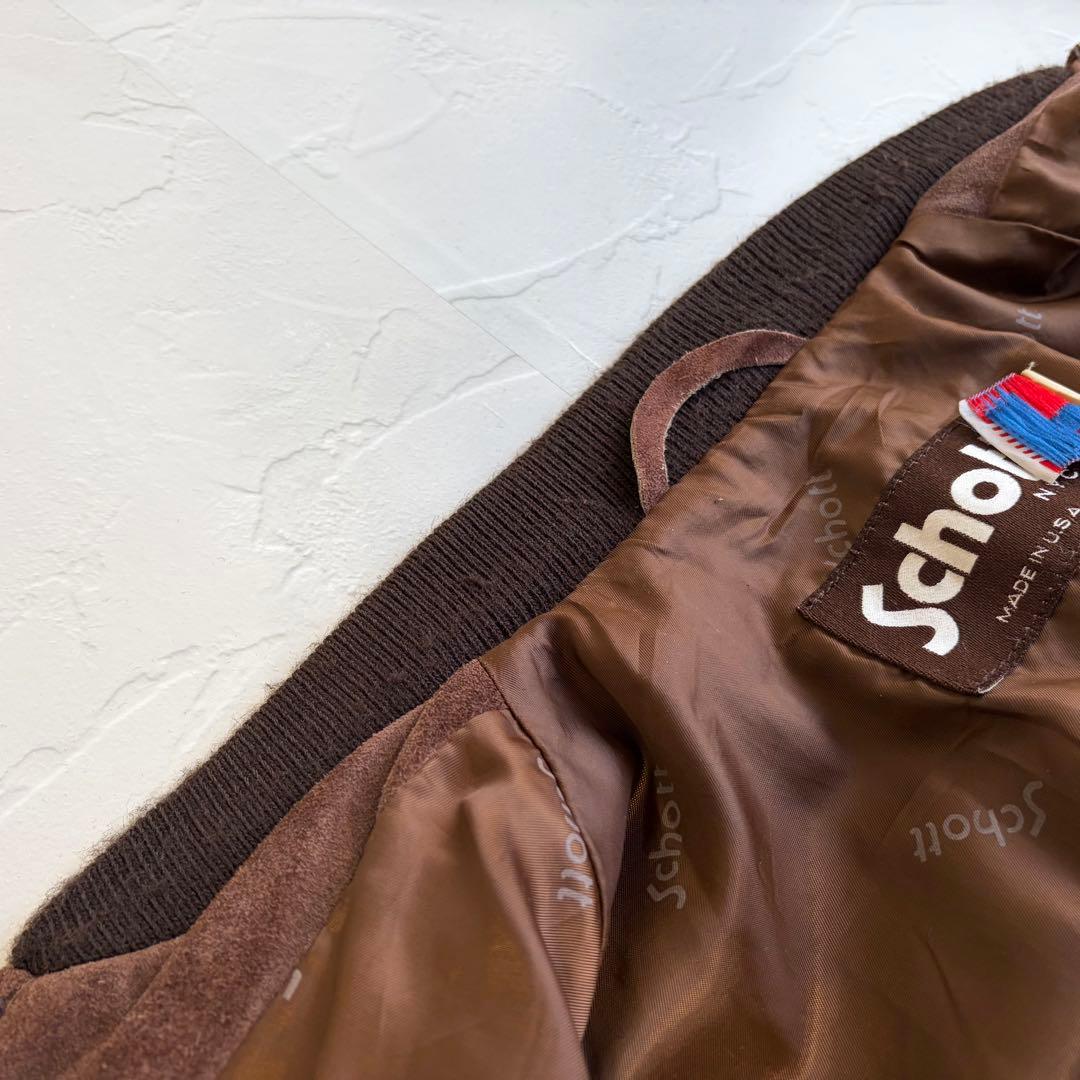 【schott】Suede leather bomber jacket 327