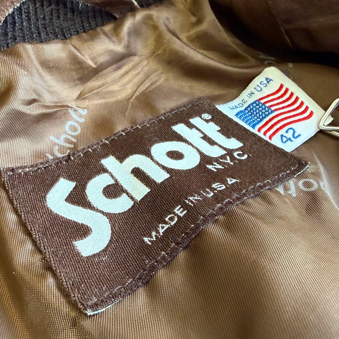 【schott】Suede leather bomber jacket 327