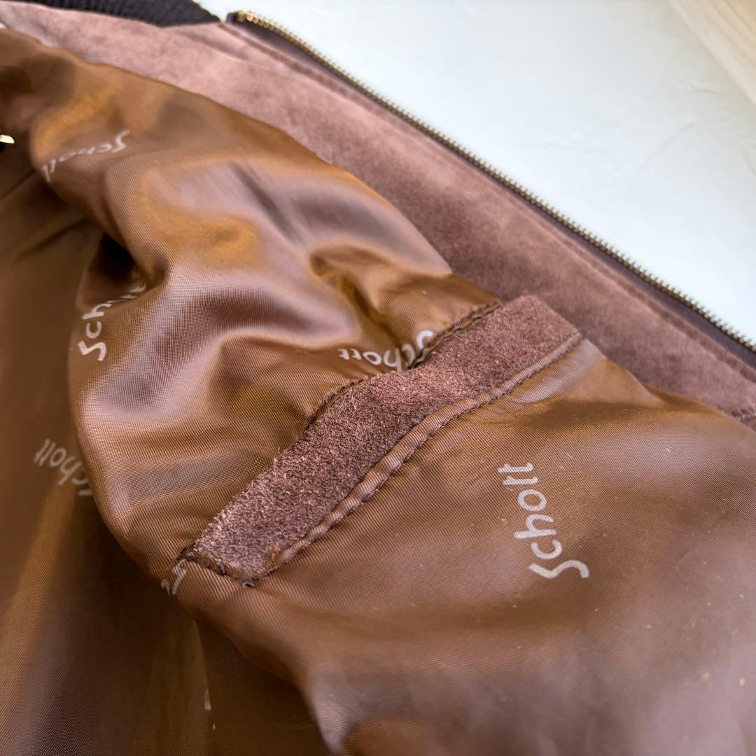 【schott】Suede leather bomber jacket 327