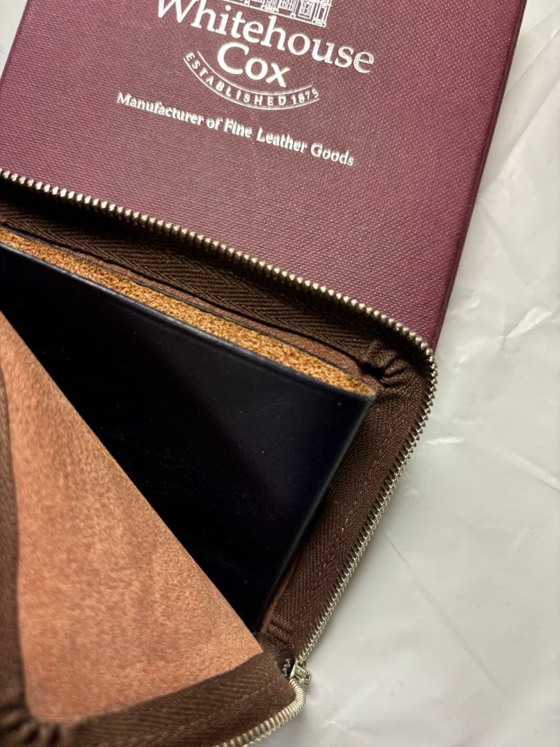 ホワイトハウスコックス　財布Lジップ　ブラウン
