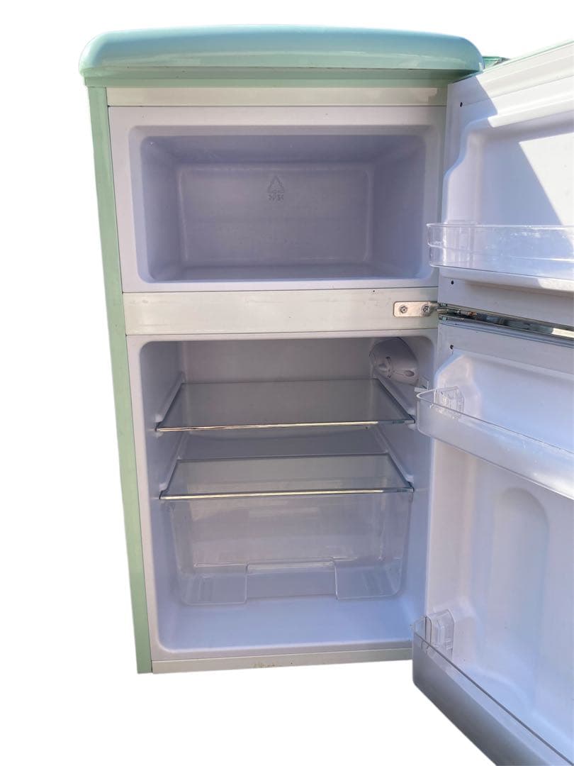 オーヤマ 2021年製　レトロ冷蔵庫　81L PRR-082D-LG