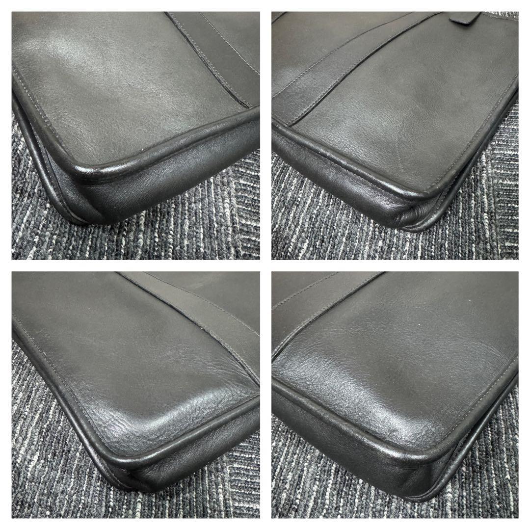COACH オールドコーチ グラブタンレザー ビジネスバッグ ブラック 5286