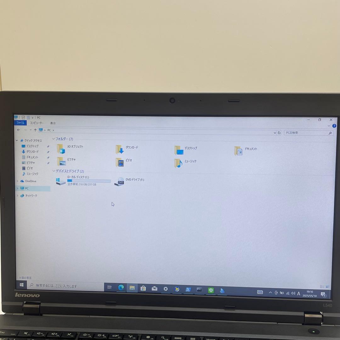 #825 レノボ Thinkpad L540 i3 8GB SSD256GB