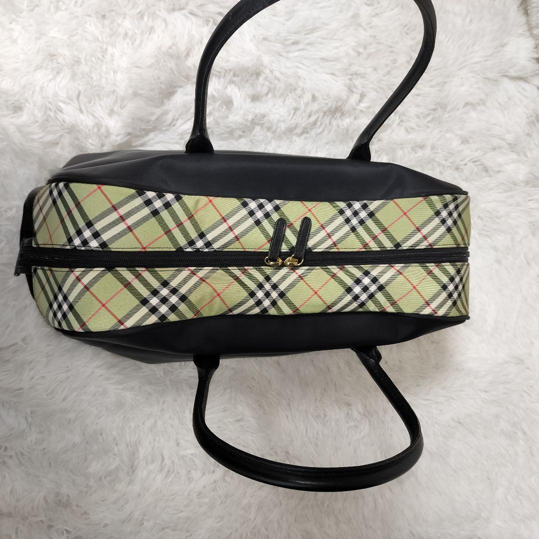 美品 バーバリー 大容量 ボストンバッグ ノバチェック ブラック